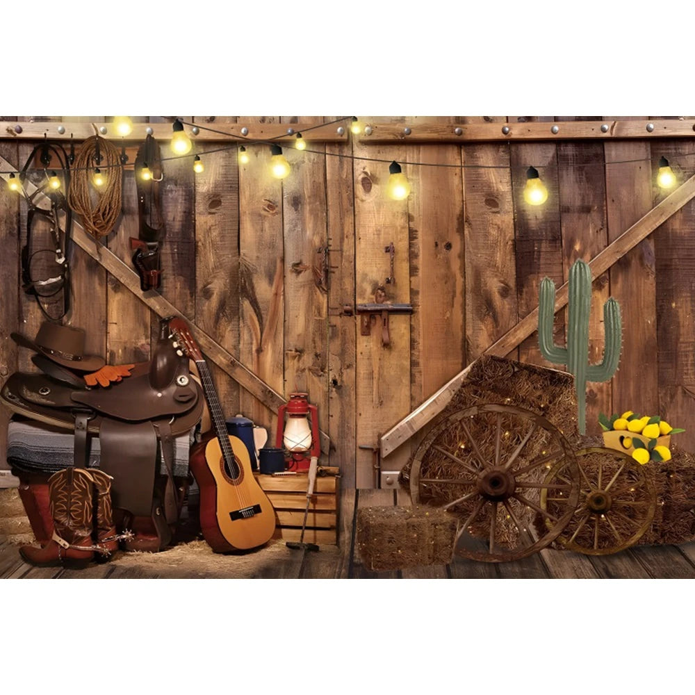Western Cowboy Party Backdrops