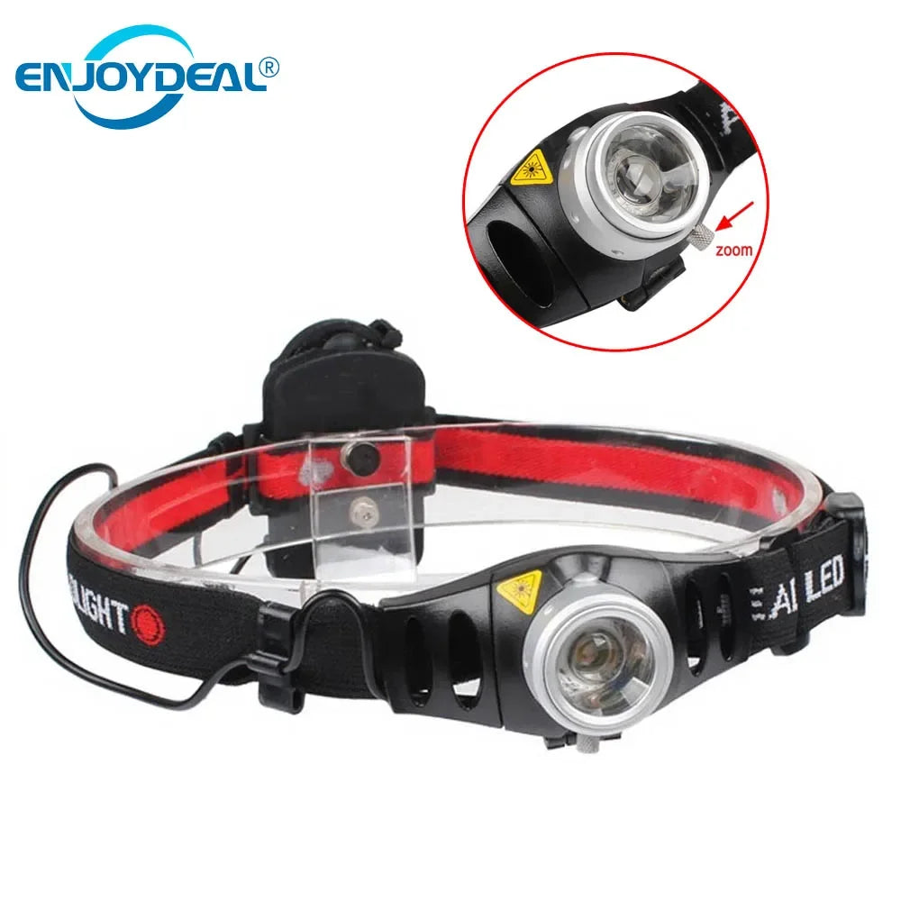 2000 lumens LED Headlight Torch Adjustable