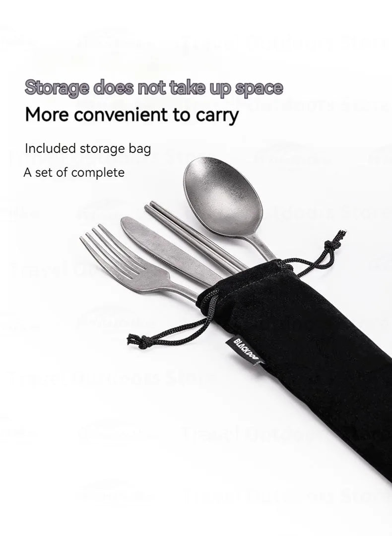 Naturehike Blackdog Tableware Set Stainless Steel Cutlery