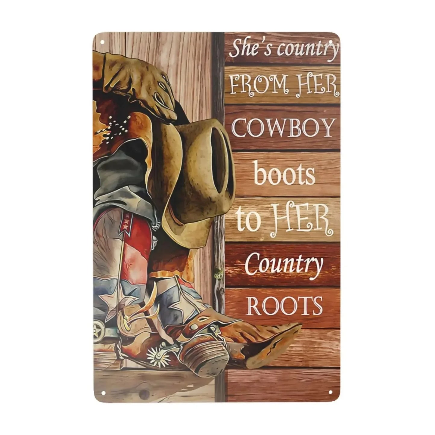 Cowboy Tin Signs House/Stables/Bar