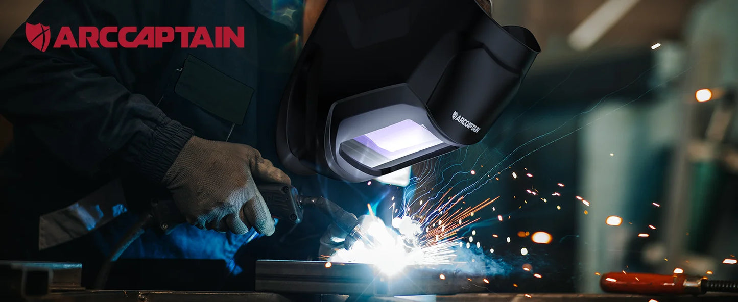 ARCCAPTAIN Welding Helmet Auto Darkening Welding Mask 4 Sensors Solar Cell Powered For TIG MIG ARC Welder
