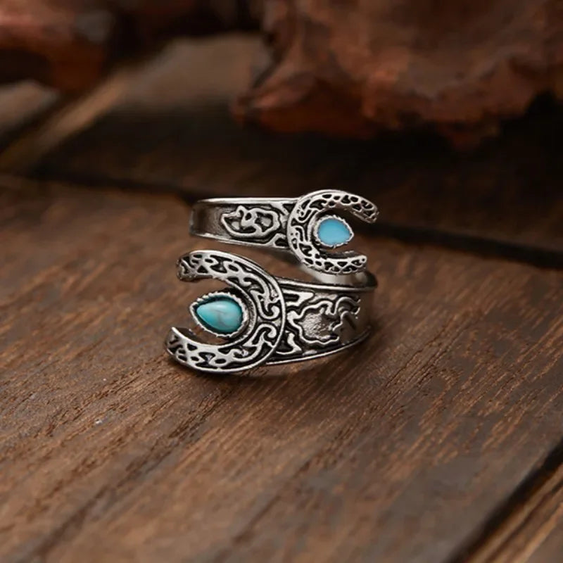 Pro Horse Collection Turquoise Dress Rings