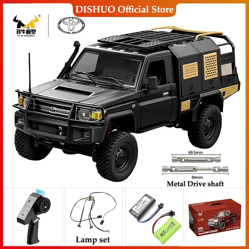 MN82S MN82 Pro Remote Controlled Climbing Off-road Vehicle 1:12 Full scale 4WD For Toyota LC79 Simulation RC Model Toy Rc Car