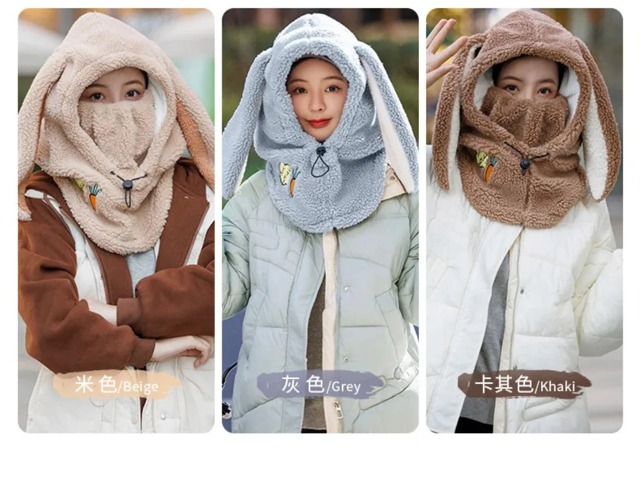 Animal Ear Ski Helmet Cover Bear Cat Ear Skiing Warmer Comfortable Soft Fleece Winter Warm Skiing Head Warmer Ski Accessories