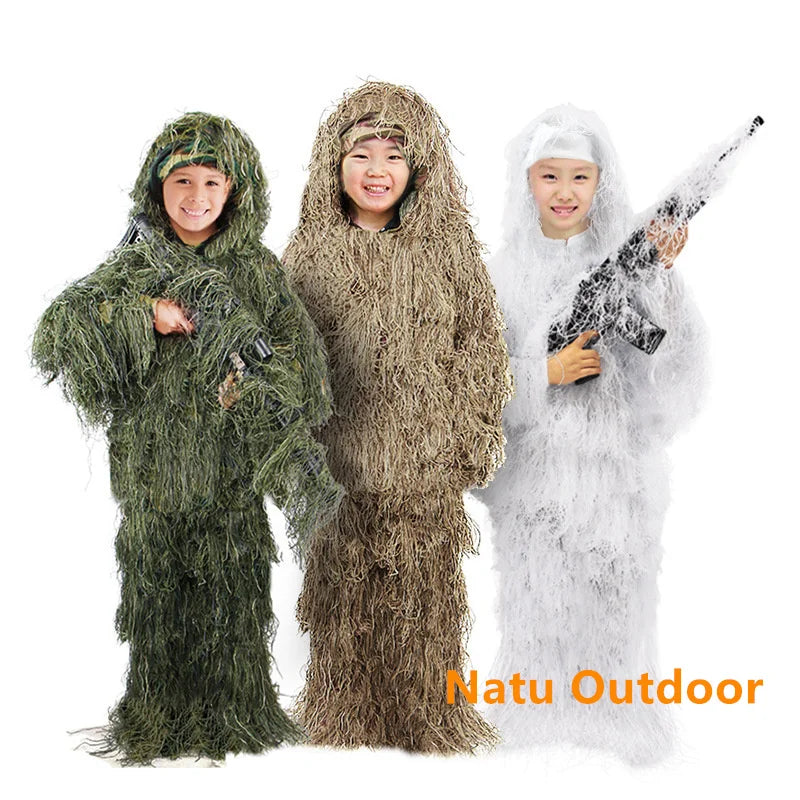 5pcs/set Camouflage Ghillie Suit Yowie Sniper
