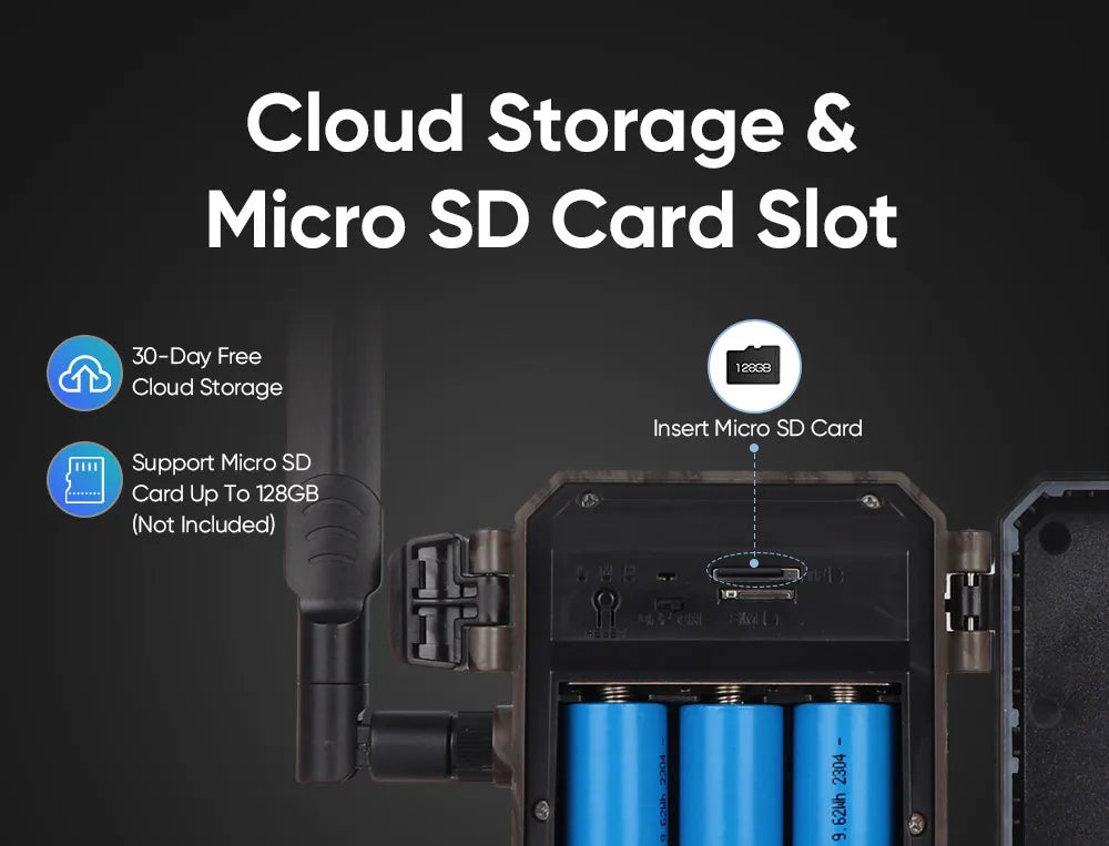 LS VISION Solar Hunting Trail Camera 14MP 4G SIM Card IP66 Waterproof 20M PIR Motion Detection Wildlife Camera IR Night Vision