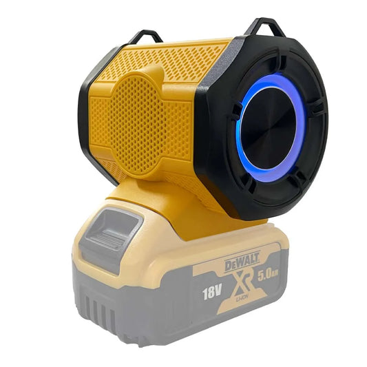 NEW Bluetooth Speaker For Dewalt 18V Battery Player Loudspeaker Amplifier With USB Type-C port charge for Camping(No battery)