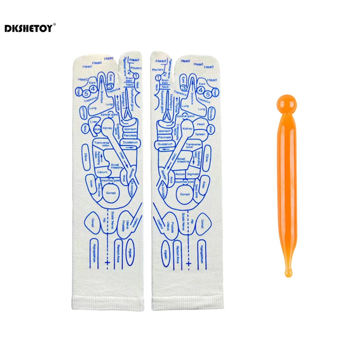 1 set Foot Massage Acupuncture Point Socks Muscle Relaxation Massager Relieve Tired Feet Socks Reflexology Sock Foot Point Tool