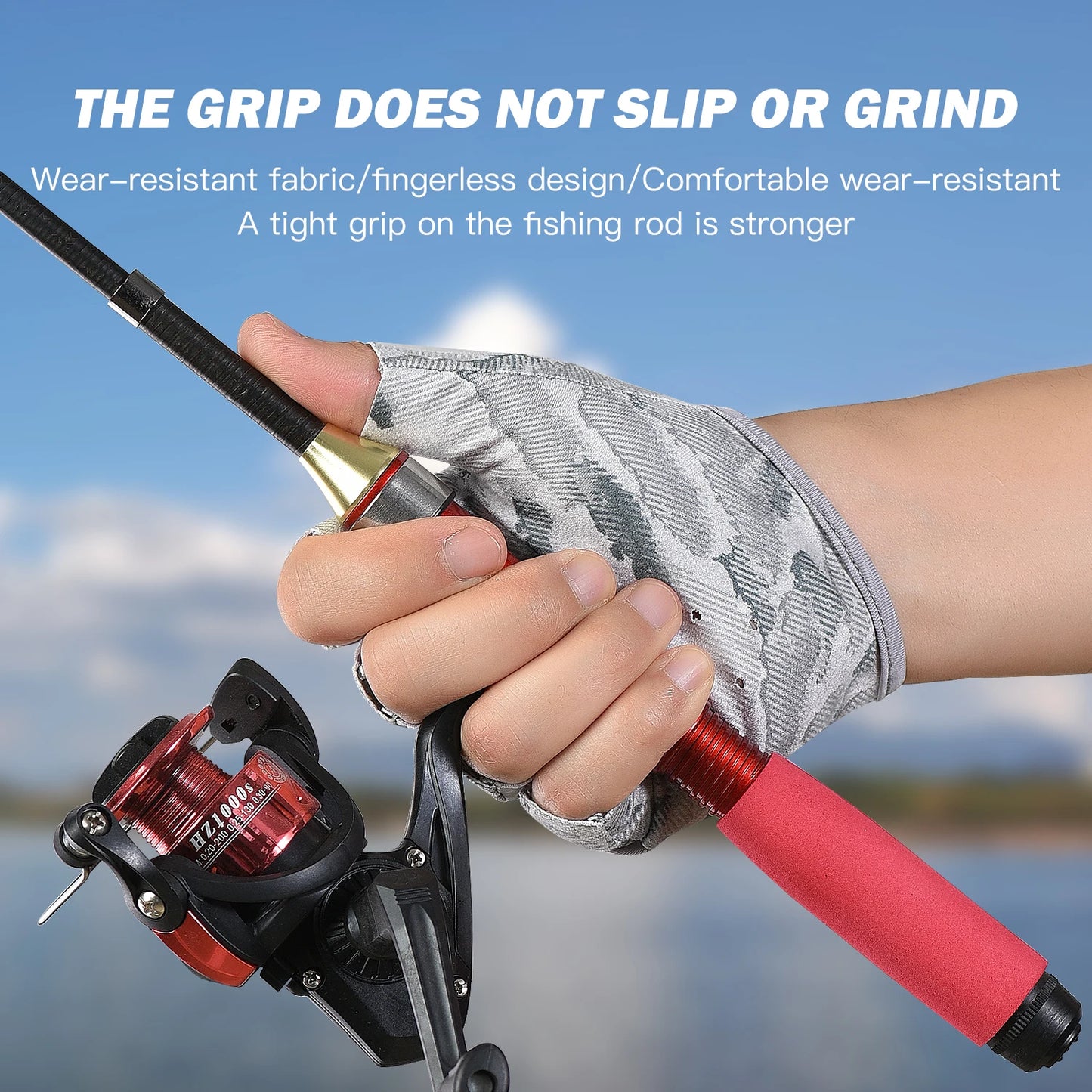 Fingerless Fishing Gloves Unisex Non Slip