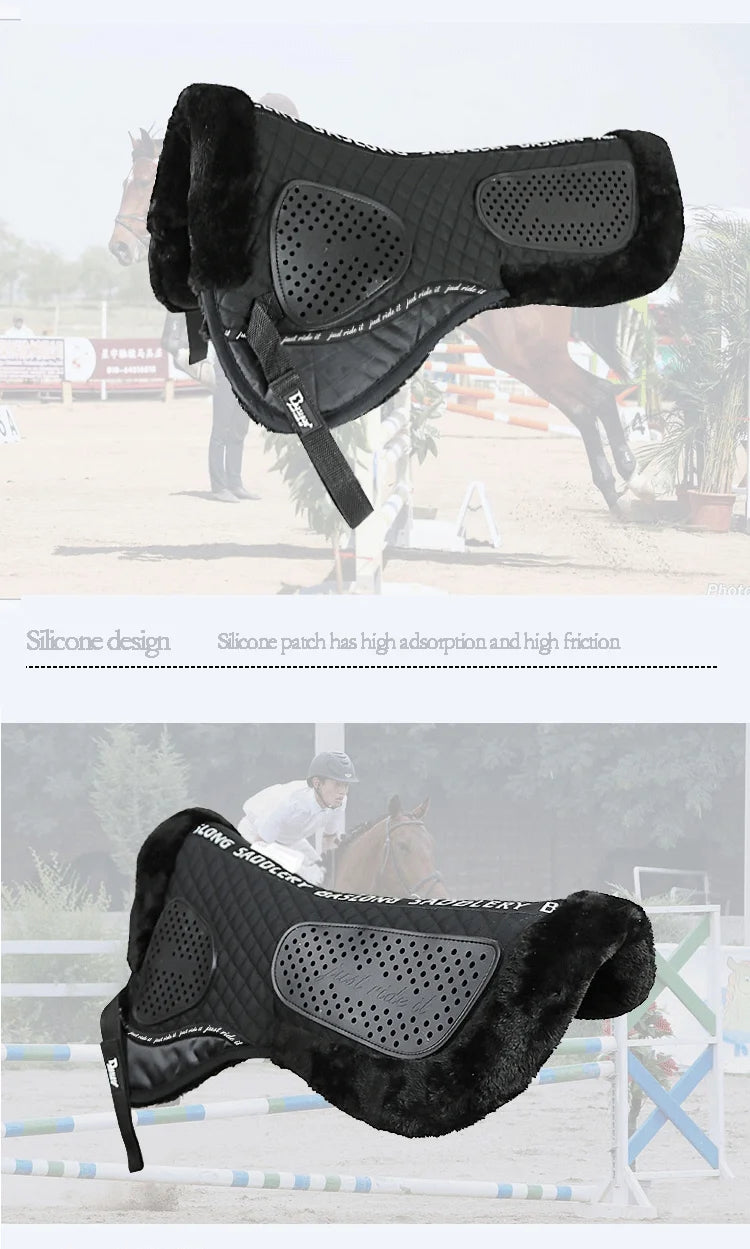 Equestrian Balance Pad Silicone Anti-slip Mat Shock Absorbing Saddle Anti-hit Back Comfortable And Soft