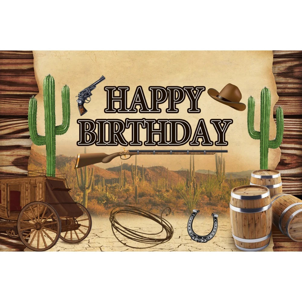Western Cowboy Party Backdrops