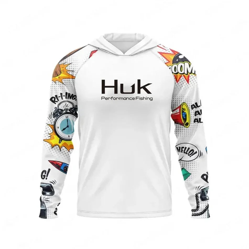 HUK Hooded Fishing Shirts