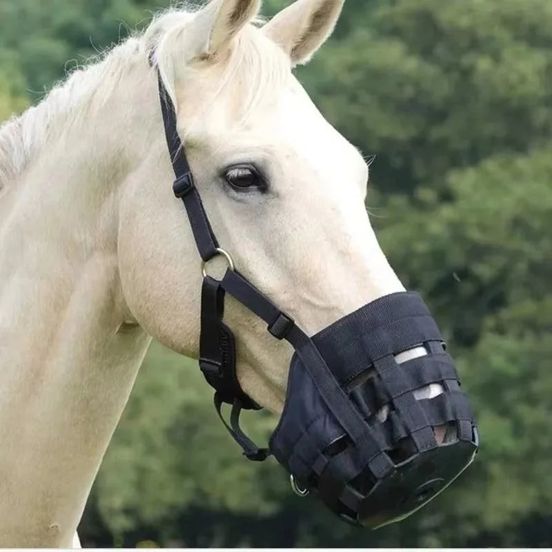 Horse Grazing Muzzle Pony-Full Size Horses Adjustable