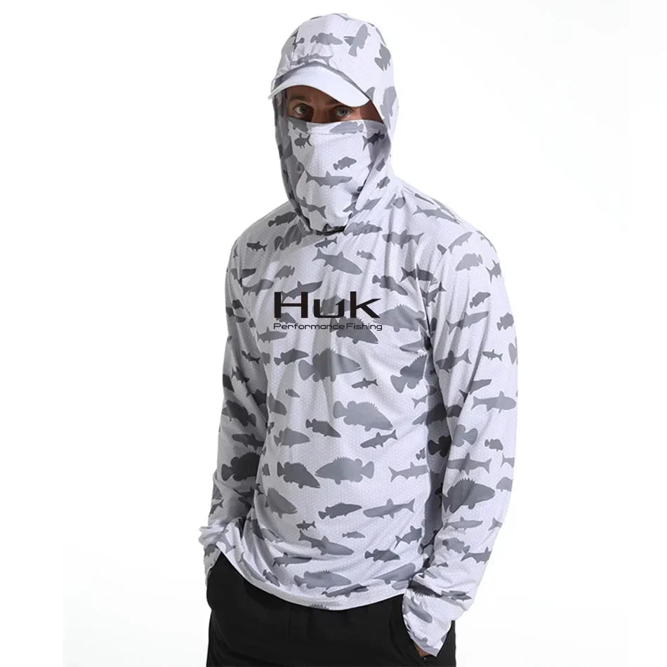 HUK Hooded Fishing Shirts