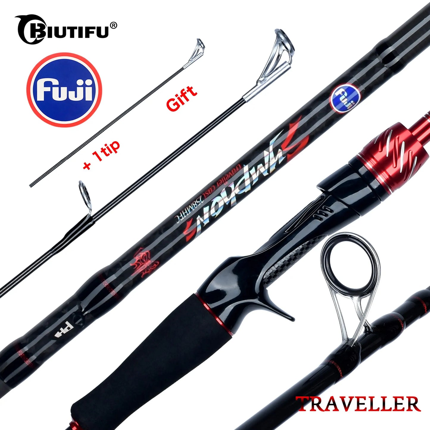 Traveller Spin/Baitcaster rods with superior FUJI eyelets