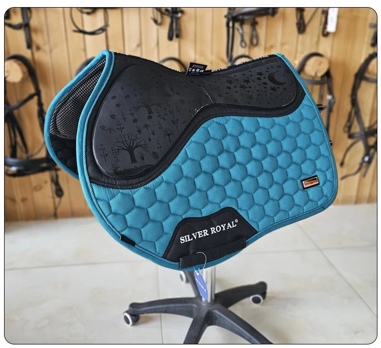 Silicone sweat drawer saddle pad balance pad