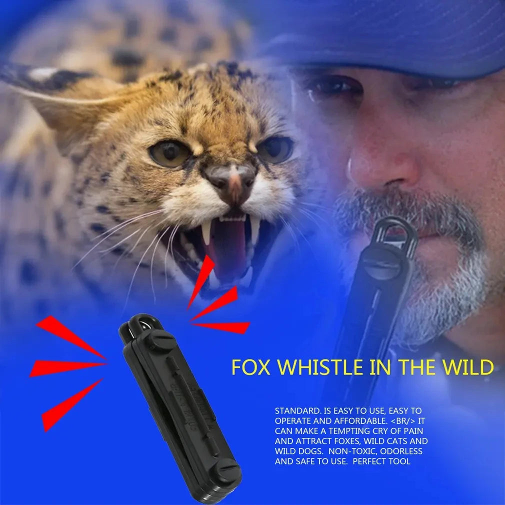 Outdoor Fox Down Fox Blaster Call Black Whistle Predator Hunting Lamping Calling Rabbit Game Caller Animial