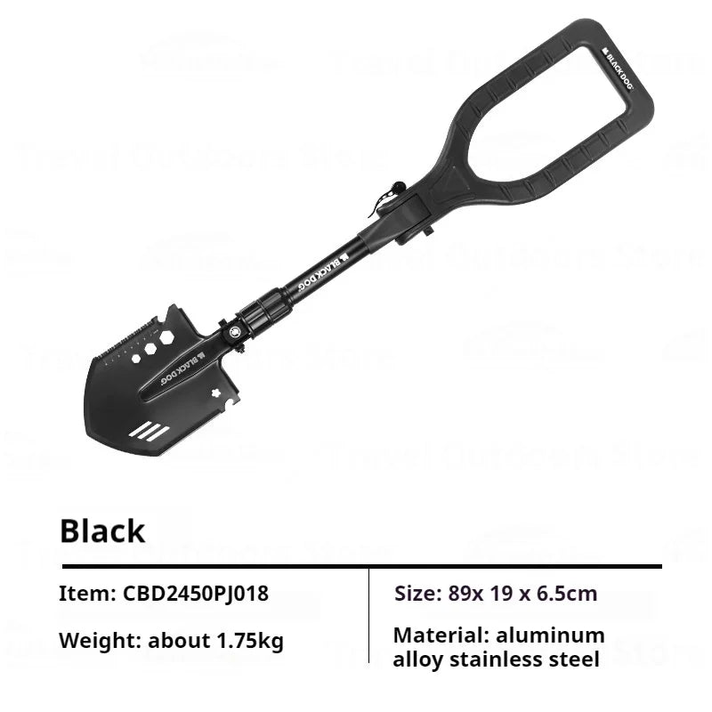 Naturehike BLACKDOG Outdoor Multi-function Manganese Steel Thickened Car-mounted Camping Shovel