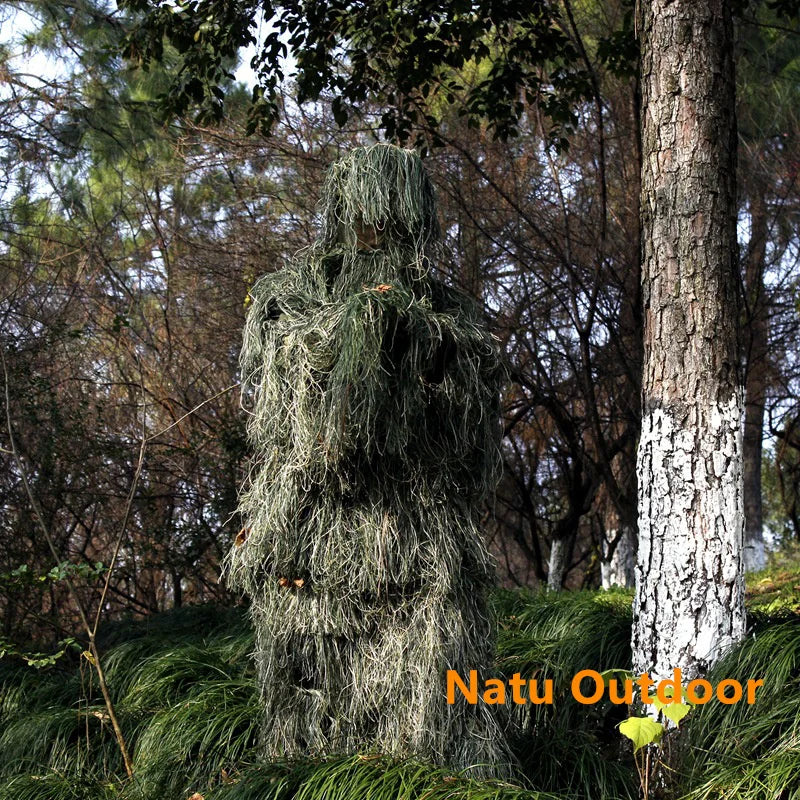 5pcs/set Camouflage Ghillie Suit Yowie Sniper
