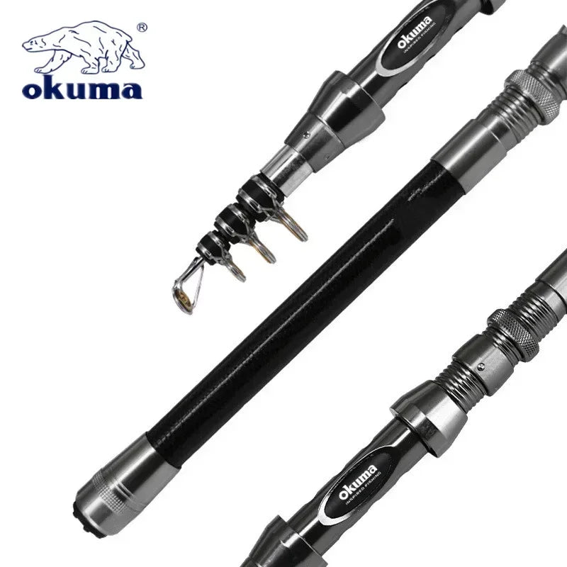 OKUMA New Carbon Telescopic Rock Rods