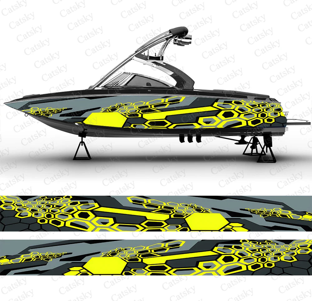 Honeycomb Custom Boat Wraps