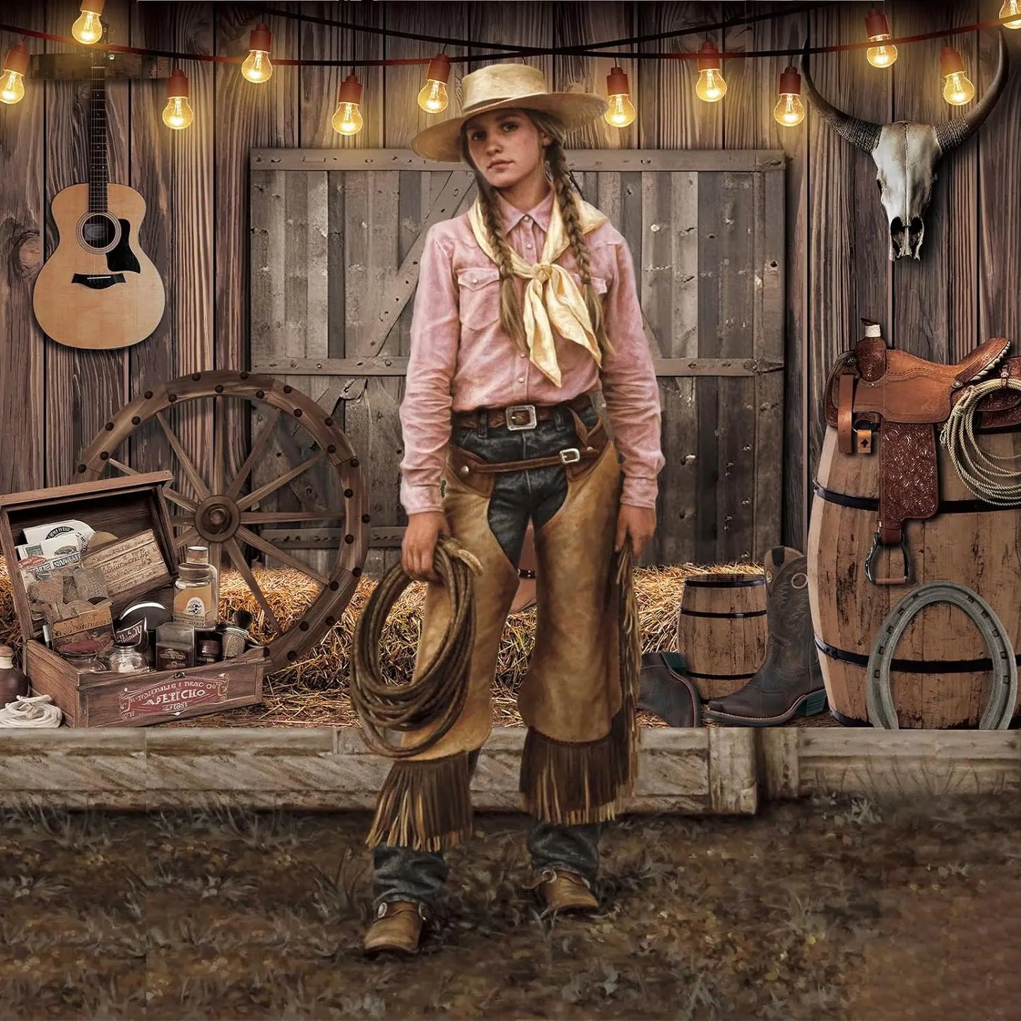 Western Cowboy Party Backdrops