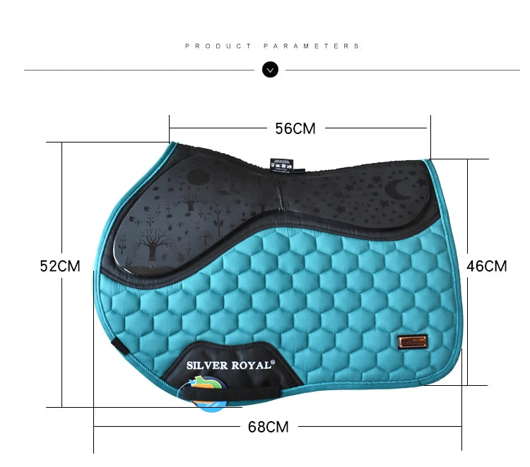 Silicone sweat drawer saddle pad balance pad