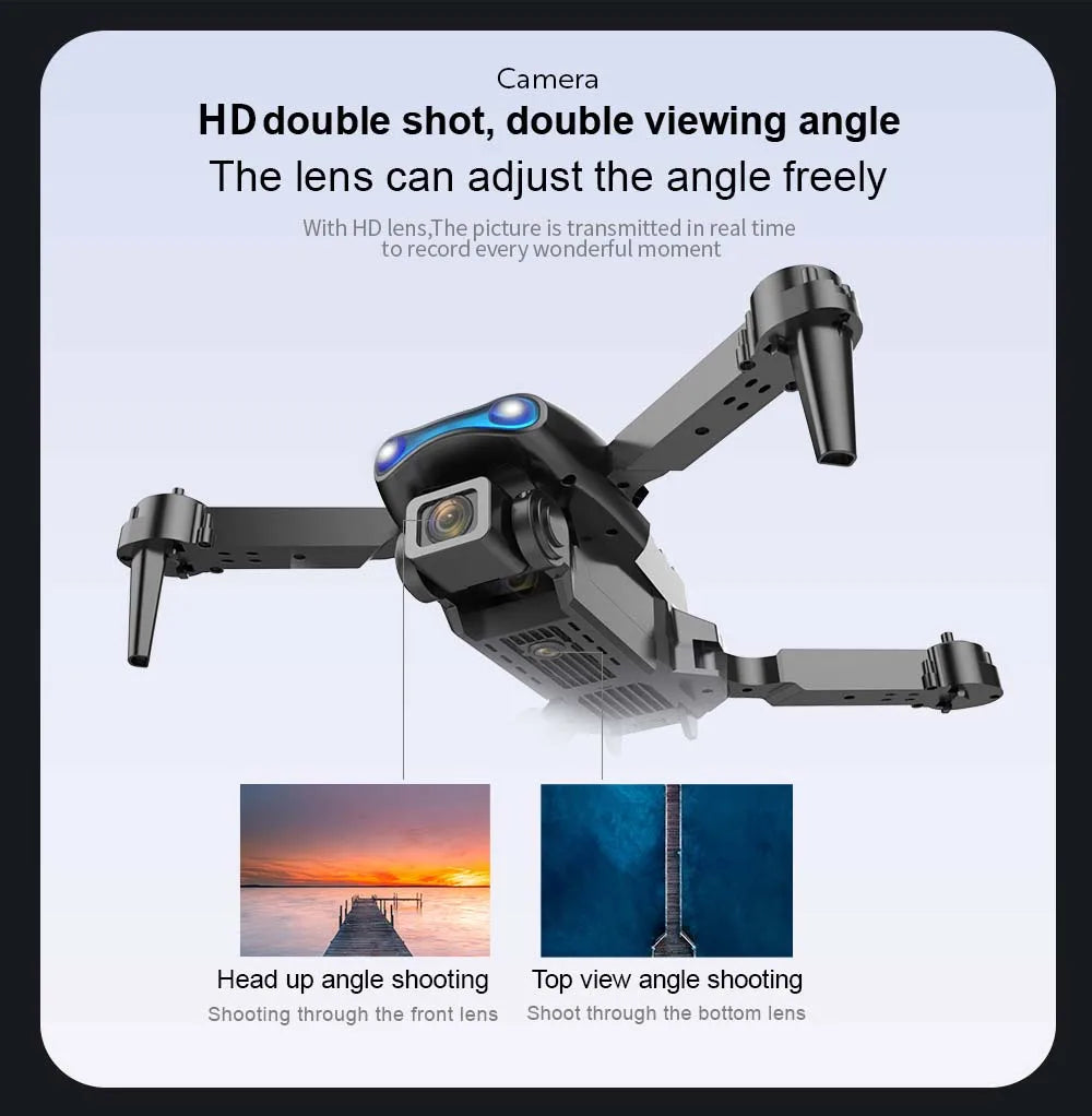 E99Pro Drone HD Professional 4k drone Dual Camera WIFI fpv Aircraft Quadcopte Obstacle Avoidance Aerial Photography Drone