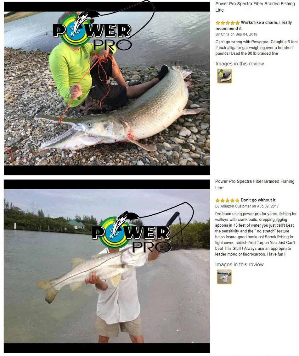 NEW POWER PRO SSV2 Braided Spectra Fishing Line - Length: 300yds, size: 10-80lb USA PE Braid Line for Sea Fishing