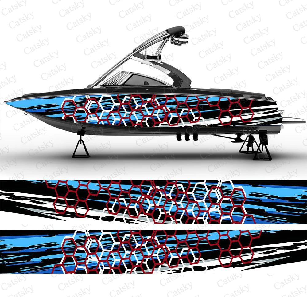 Honeycomb Custom Boat Wraps